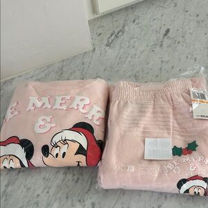 Disney sweat Set - Pink Minnie Mouse Holiday